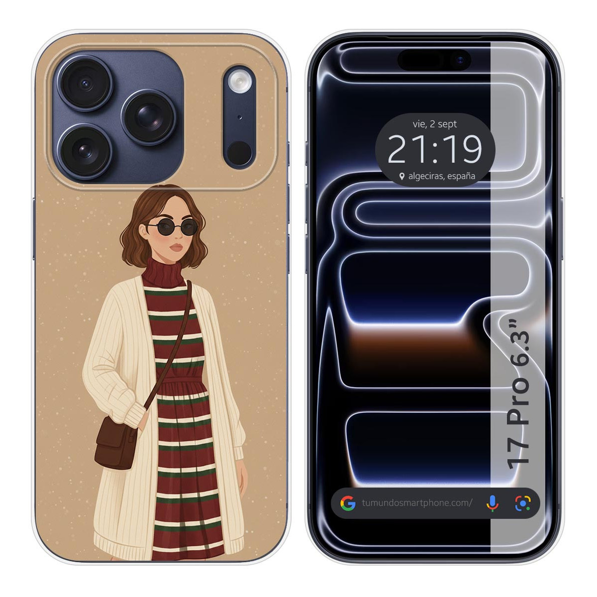 Funda Silicona para Iphone 17 Pro (6.3) diseño...