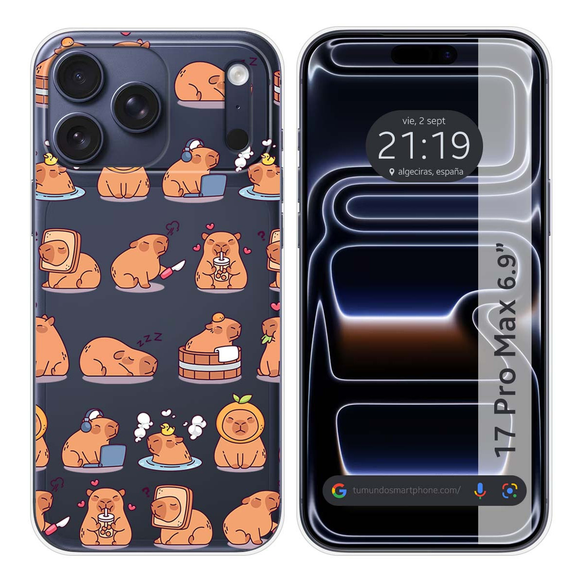 Funda Silicona Transparente para Iphone 17 Pro...