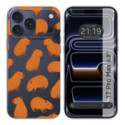 Funda Silicona Transparente para Iphone 17 Pro Max (6.9) diseño Capibara 02 Dibujos