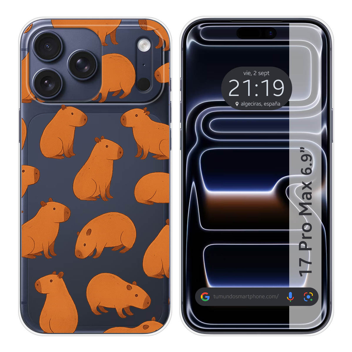 Funda Silicona Transparente para Iphone 17 Pro...