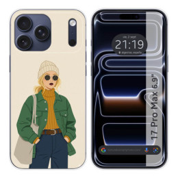 Funda Silicona para Iphone 17 Pro Max (6.9) diseño Mujer...