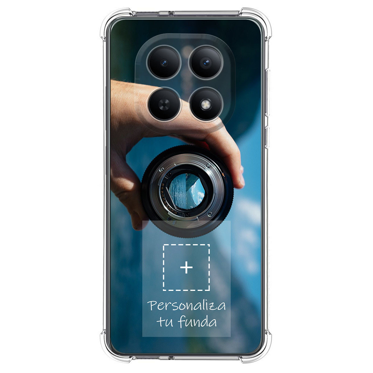 Personaliza tu Funda Silicona AntiGolpes Transparente con tu Fotografía para Xiaomi Redmi Note 15 5G Dibujo Personalizada