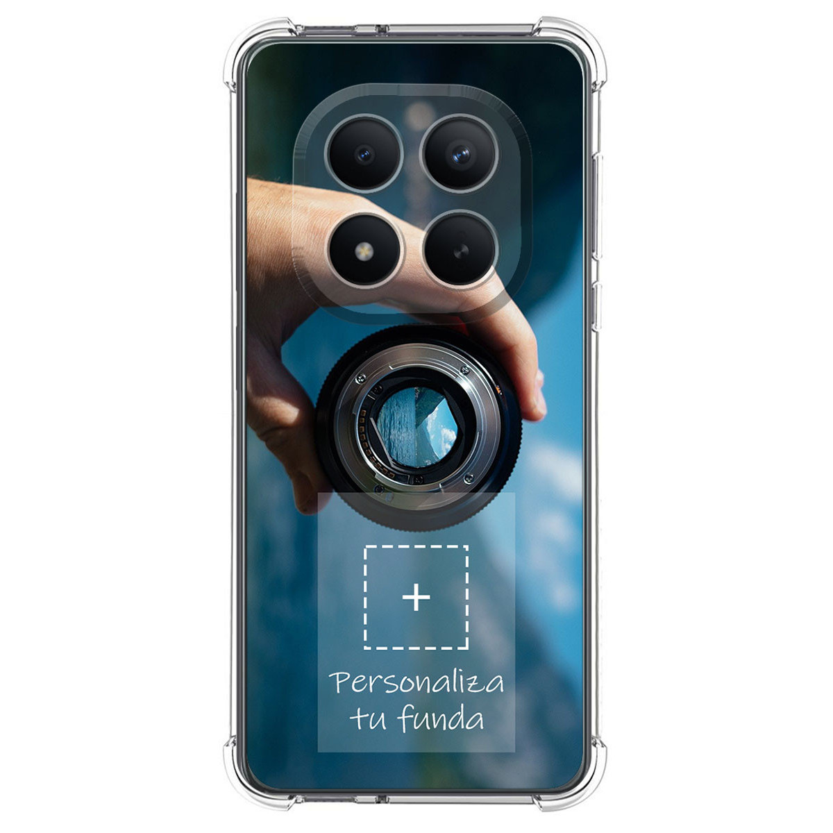 Personaliza tu Funda Silicona AntiGolpes Transparente con tu Fotografía para Xiaomi Redmi Note 15 Pro+ Plus 5G Dibujo