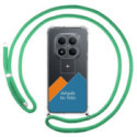 Personaliza tu Funda Colgante Transparente para Xiaomi Redmi Note 15 Pro+ Plus 5G con Cordon Verde Agua Dibujo Personalizada