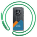 Personaliza tu Funda Colgante Transparente para Xiaomi Redmi Note 15 4G con Cordon Verde Agua Dibujo Personalizada