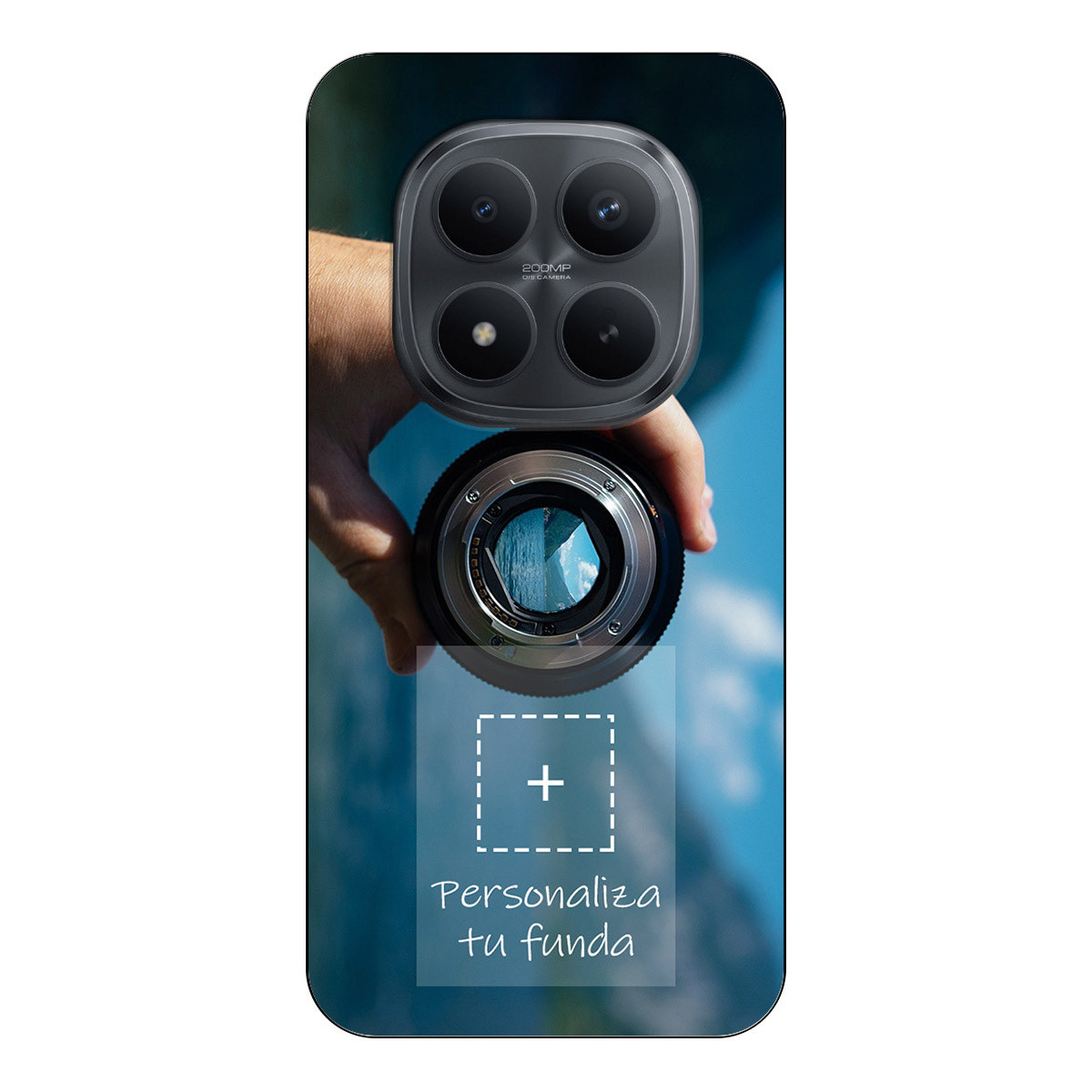 Personaliza tu Funda Silicona Gel Tpu Negra con tu Fotografia para Xiaomi Redmi Note 15 Pro 4G Dibujo Personalizada