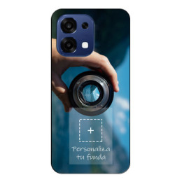 Personaliza tu Funda Silicona Gel Tpu Negra con tu Fotografia para Oppo A6 Pro 5G Dibujo Personalizada