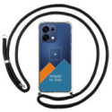 Personaliza tu Funda Colgante Transparente para Oppo A6 Pro 5G con Cordon Negro Dibujo Personalizada