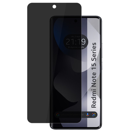 Protector Pantalla Hidrogel Privacidad Antiespías para Xiaomi Redmi Note 15 4G