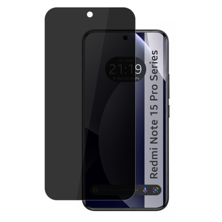 Protector Pantalla Hidrogel Privacidad Antiespías para Xiaomi Redmi Note 15 Pro+ Plus 5G
