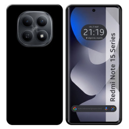 Funda Silicona Gel TPU Negra para Xiaomi Redmi Note 15 5G