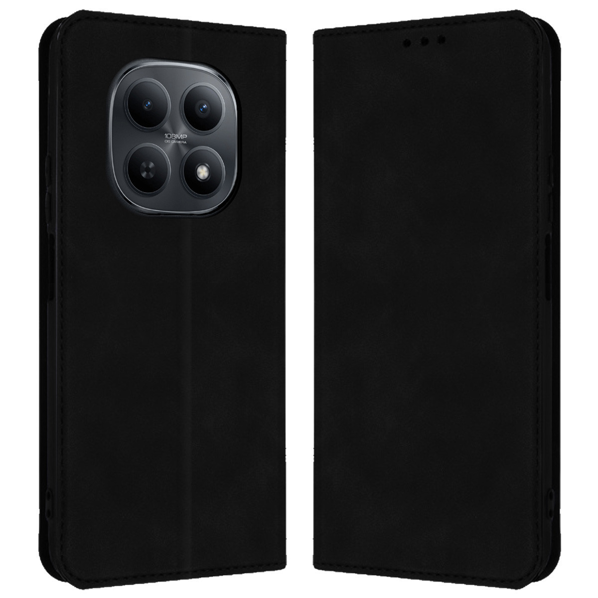 Funda Libro de Polipiel con tarjetero para Xiaomi Redmi Note 15 5G color Negra