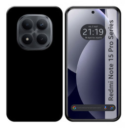 Funda Silicona Gel TPU Negra para Xiaomi Redmi Note 15...