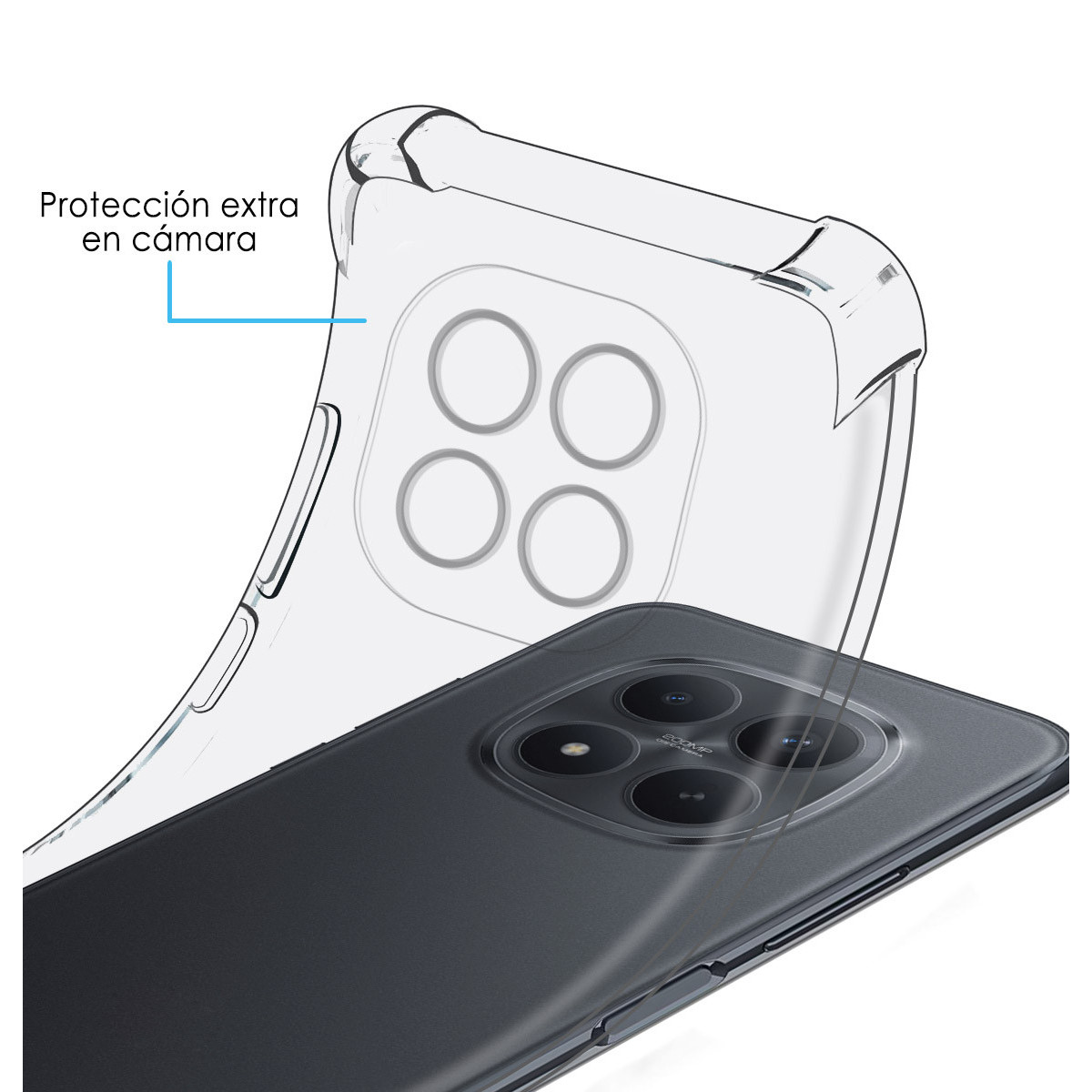 Funda Silicona Antigolpes Transparente para...