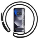 Funda Colgante Transparente para Xiaomi Redmi Note 15 5G con Cordon Negro