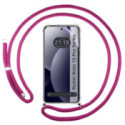 Funda Colgante Transparente para Xiaomi Redmi Note 15 Pro+ Plus 5G con Cordon Rosa Fucsia