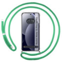 Funda Colgante Transparente para Xiaomi Redmi Note 15 Pro+ Plus 5G con Cordon Verde Agua