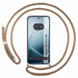 Funda Colgante Transparente para Oppo A6 Pro 5G con...