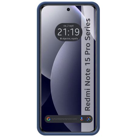 Funda Silicona Líquida Ultra Suave para Xiaomi Redmi Note 15 Pro 5G color Azul