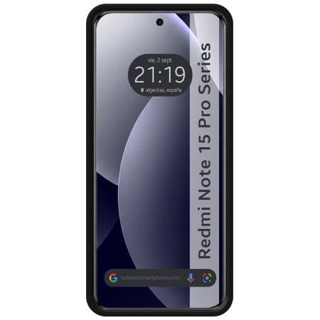 Funda Silicona Líquida Ultra Suave para Xiaomi Redmi Note 15 Pro 5G color Negra
