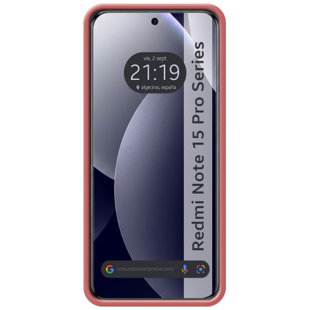 Funda Silicona Líquida Ultra Suave para Xiaomi Redmi Note 15 Pro 5G color Rosa