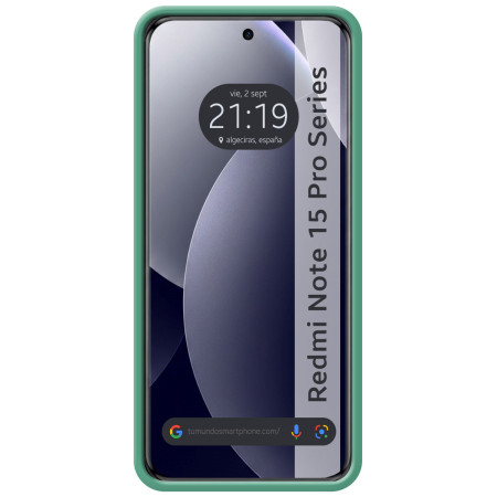 Funda Silicona Líquida Ultra Suave para Xiaomi Redmi Note 15 Pro+ Plus 5G color Verde