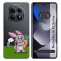 Funda Silicona Transparente para Xiaomi Redmi Note 15 5G diseño Conejo Dibujos