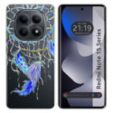 Funda Silicona Transparente para Xiaomi Redmi Note 15 5G diseño Plumas Dibujos