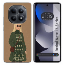 Funda Silicona para Xiaomi Redmi Note 15 5G diseño Mujer...