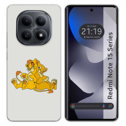 Funda Silicona para Xiaomi Redmi Note 15 5G diseño Leones...