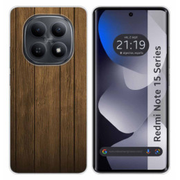Funda Silicona para Xiaomi Redmi Note 15 4G diseño Madera...