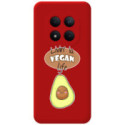 Funda Silicona Líquida Roja para Xiaomi Redmi Note 15 Pro 4G diseño Vegan Life Dibujos