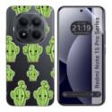 Funda Silicona Transparente para Xiaomi Redmi Note 15 Pro 5G diseño Cactus Dibujos