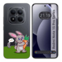 Funda Silicona Transparente para Xiaomi Redmi Note 15 Pro 5G diseño Conejo Dibujos