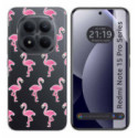 Funda Silicona Transparente para Xiaomi Redmi Note 15 Pro 5G diseño Flamenco Dibujos