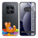 Funda Silicona Transparente para Xiaomi Redmi Note 15 Pro 5G diseño Leopardo Dibujos