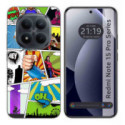 Funda Silicona para Xiaomi Redmi Note 15 Pro 5G diseño Comic Dibujos