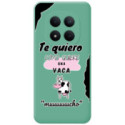 Funda Silicona Líquida Verde para Xiaomi Redmi Note 15 Pro 5G diseño Vaca Dibujos