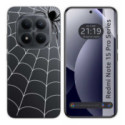 Funda Silicona Transparente para Xiaomi Redmi Note 15 Pro+ Plus 5G diseño Araña Dibujos