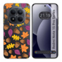 Funda Silicona Transparente para Xiaomi Redmi Note 15 Pro+ Plus 5G diseño Otoño Dibujos