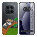 Funda Silicona Transparente para Xiaomi Redmi Note 15 Pro+ Plus 5G diseño Panda Dibujos