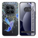 Funda Silicona Transparente para Xiaomi Redmi Note 15 Pro+ Plus 5G diseño Plumas Dibujos