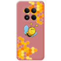 Funda Silicona Líquida Rosa para Xiaomi Redmi Note 15 Pro+ Plus 5G diseño Abeja Dibujos