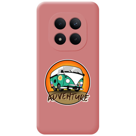Funda Silicona Líquida Rosa para Xiaomi Redmi Note 15 Pro+ Plus 5G diseño Adventure Dibujos
