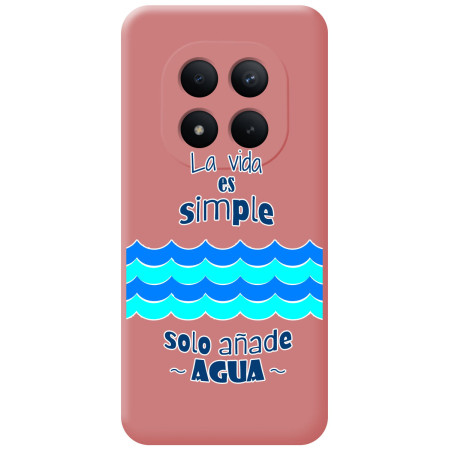 Funda Silicona Líquida Rosa para Xiaomi Redmi Note 15 Pro+ Plus 5G diseño Agua Dibujos