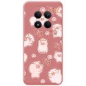 Funda Silicona Líquida Rosa para Xiaomi Redmi Note 15 Pro+ Plus 5G diseño Cerdos Dibujos