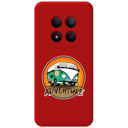 Funda Silicona Líquida Roja para Xiaomi Redmi Note 15 Pro+ Plus 5G diseño Adventure Dibujos