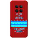 Funda Silicona Líquida Roja para Xiaomi Redmi Note 15 Pro+ Plus 5G diseño Agua Dibujos