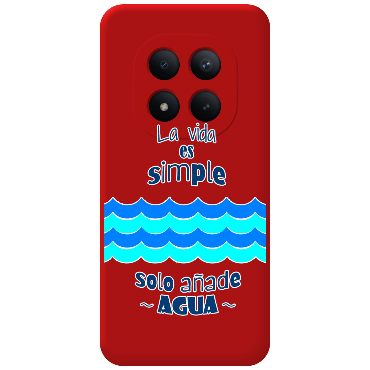 Funda Silicona Líquida Roja para Xiaomi Redmi...