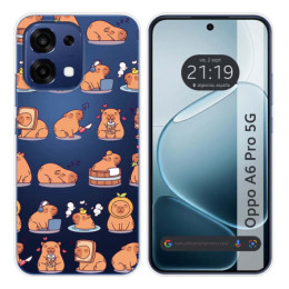 Funda Silicona Transparente para Oppo A6 Pro 5G diseño...